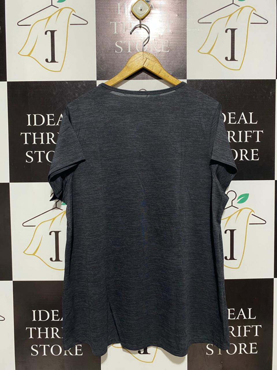 ANKO |XL| BUST 23| B13| CHARCOAL HEATHER V-NECK T-SHIRT