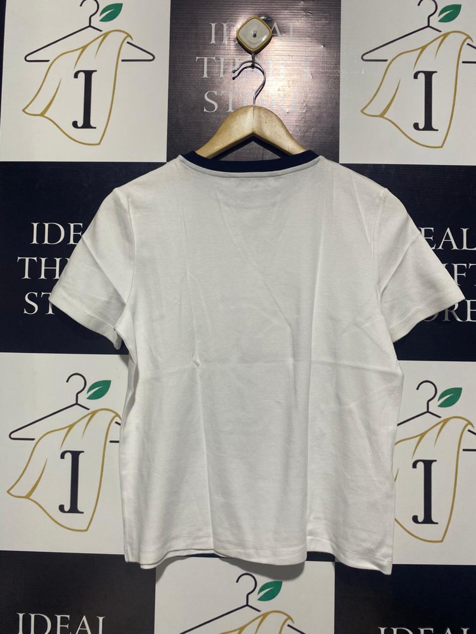 MNG |M| BUST 19| B12| CLASSIC NAVY-TRIMMED RINGER T SHIRT