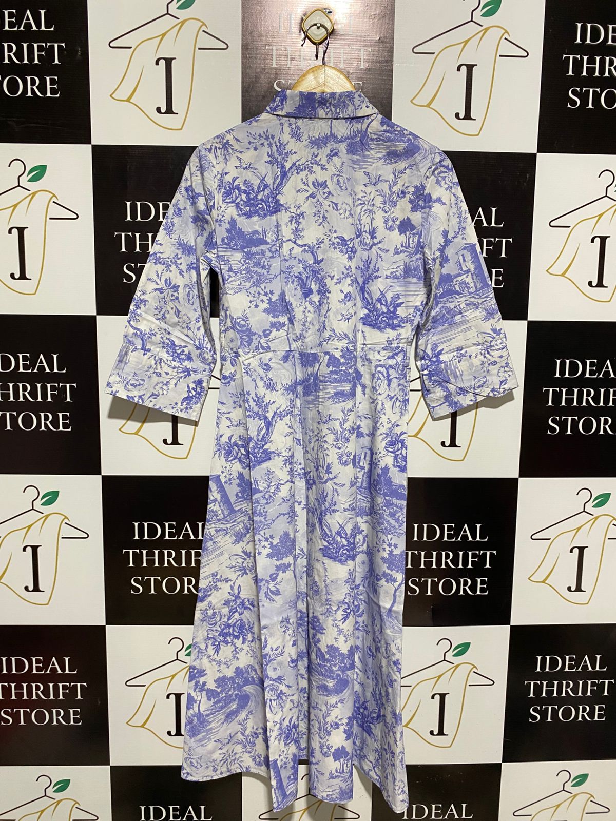 ZARA |S| BUST 18| TOILE BUTTON-DOWN SHIRT DRESS