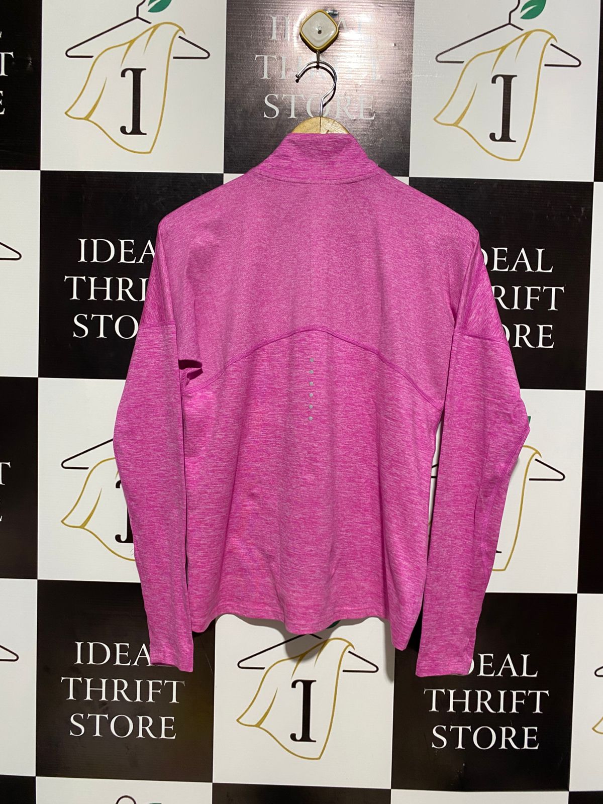NIKE |S| BUST 19| B12 | WOMEN'S MAGENTA HEATHERED QUARTER-ZIP TRAINING PULLOVER