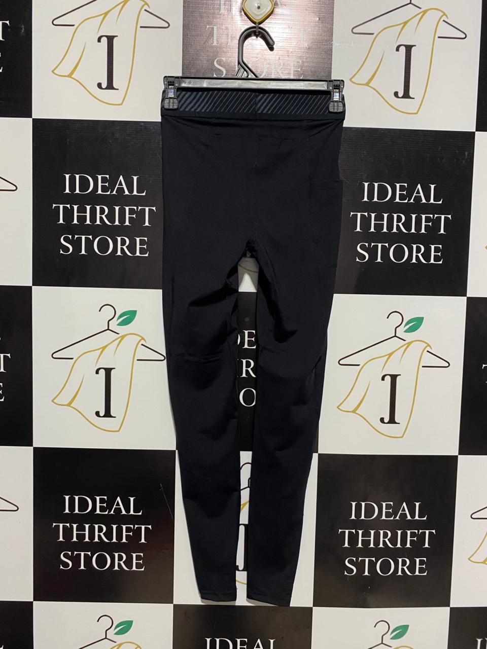 CRANE |S| WAIST 24| PERFORMANCE BLACK COMPRESSION LEGGINGS