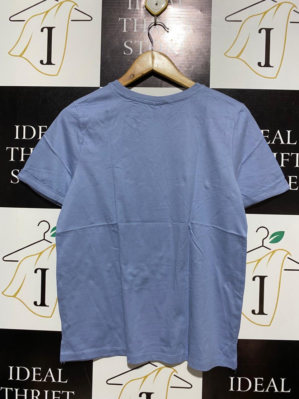 ANKO |M| BUST 18|B12| CORE BASICS SOFT LAVENDER BLUE COTTON TEE