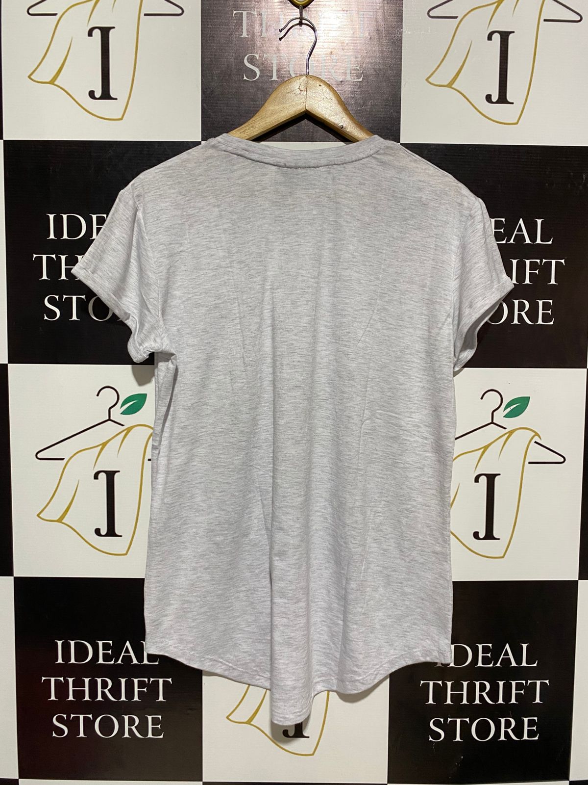 LONSDALE |L| BUST 20| CLASSIC HEATHER GREY SHORT SLEEVE CREW NECK T SHIRT
