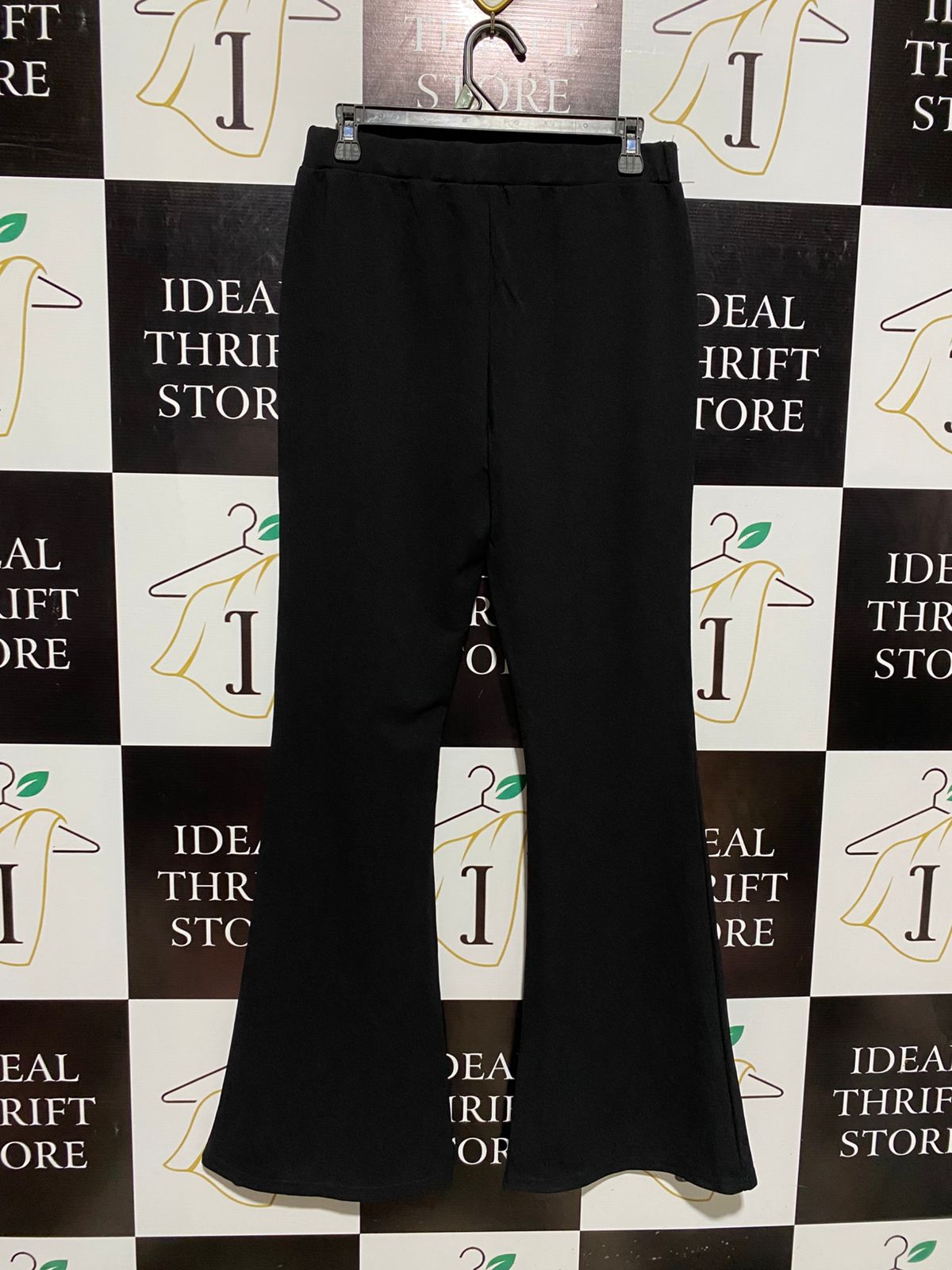 SHEIN |L| WAIST 30| HIGH-WAISTED STRETCH TROUSERS WITH RETRO BELL-BOTTOM SILHOUETTE