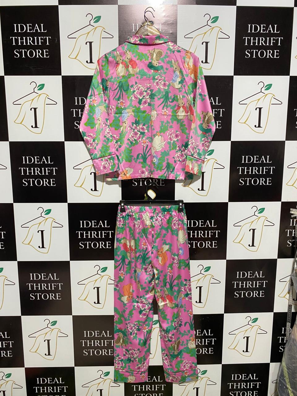 PETER RABBIT |M| WHIMSICAL PETER RABBIT SATIN PAJAMA SET
