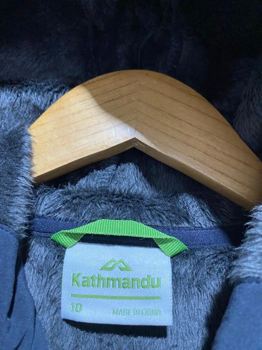 KATHMANDU |M| BUST 19| PREMIUM BLACK SOFTSHELL HOODED JACKET