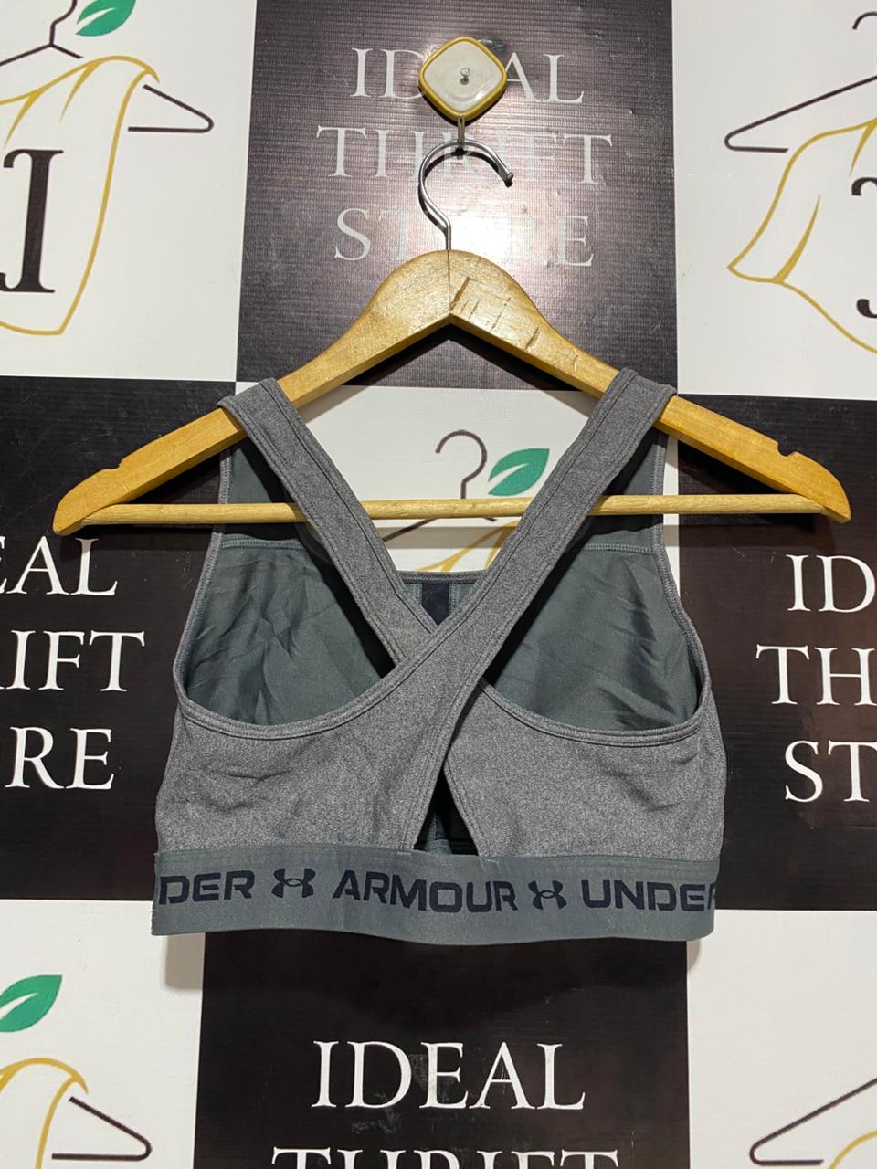 UNDER ARMOUR |M| BUST 14| WOMEN'S ARMOUR MID CROSSBACK HEATHER SPORTS BRA.