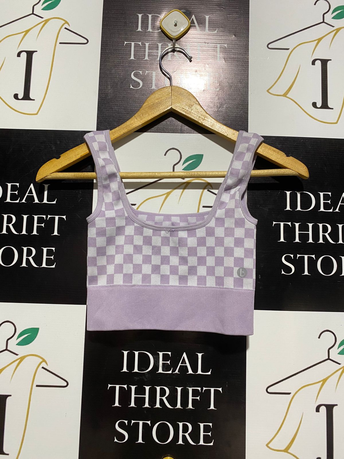 |XS| BUST 11| Cropped Knit Singlet Top in purple