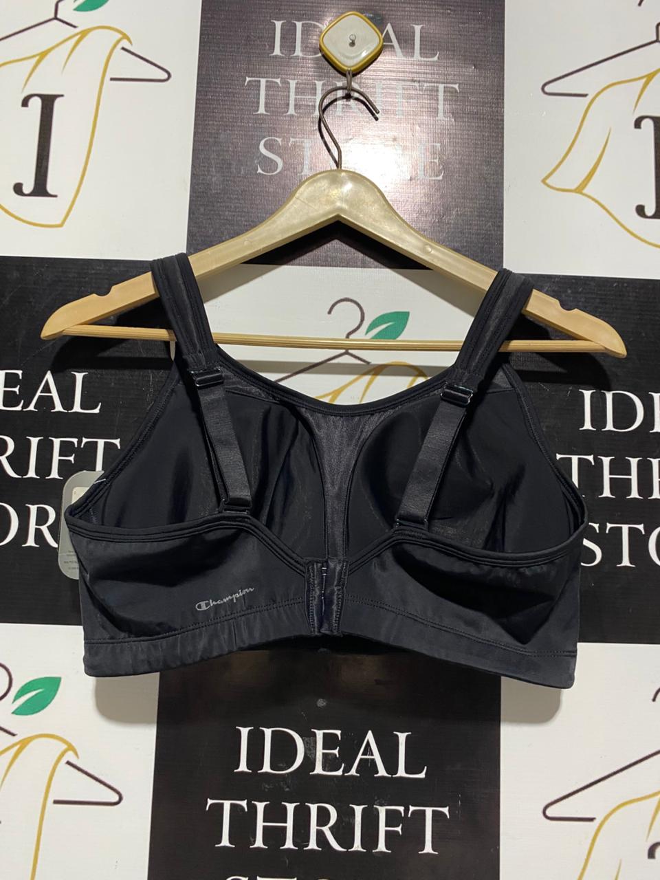 CHAMPION |L| BUST 16| BLACK HIGH-IMPACT FULL-FIGURE SPORTS BRA