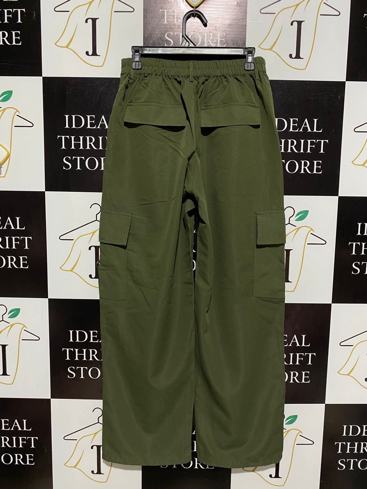 OLIVE GREEN UTILITY CARGO PANTS |L| WAIST 28|