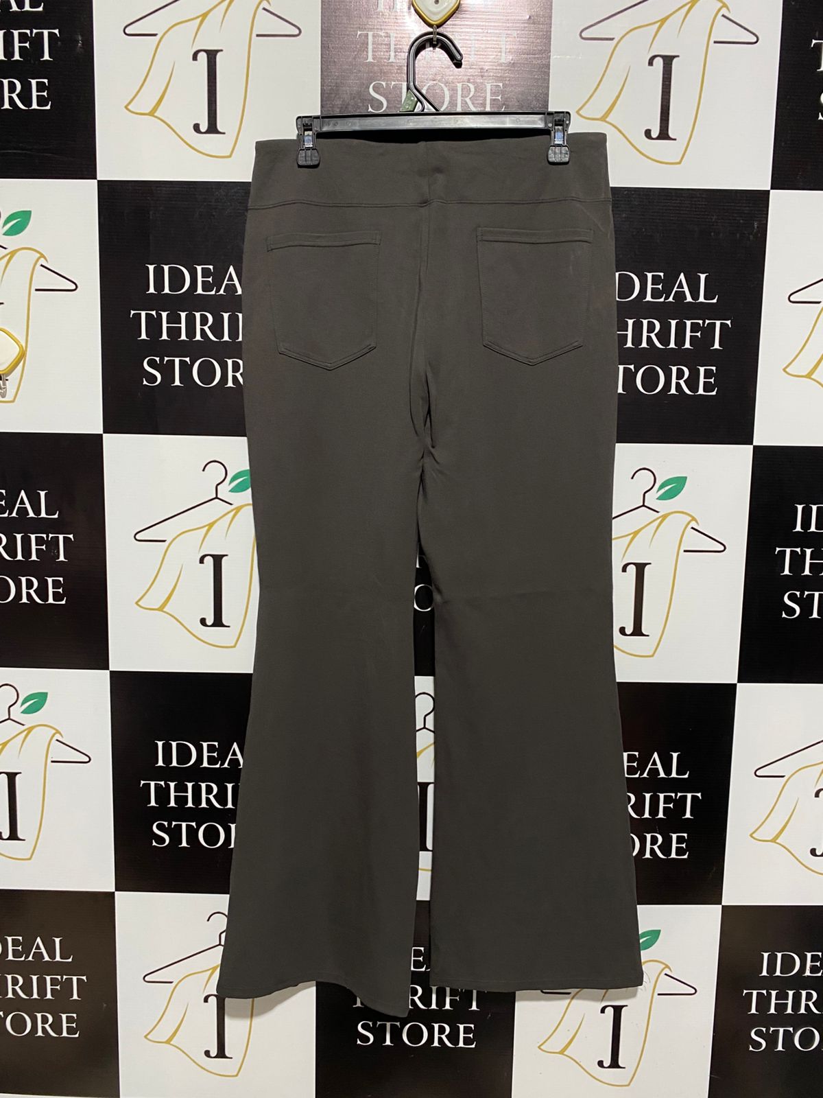 HALARA |L| WAIST 30| DARK CHOCOLATE FLARE PANTS