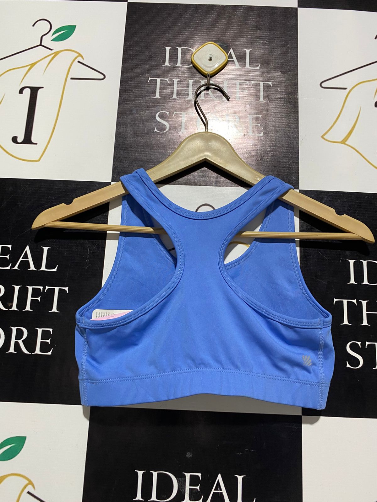ELL & VOO |S| BUST 13| BLUE RACERBACK SPORTS BRA
