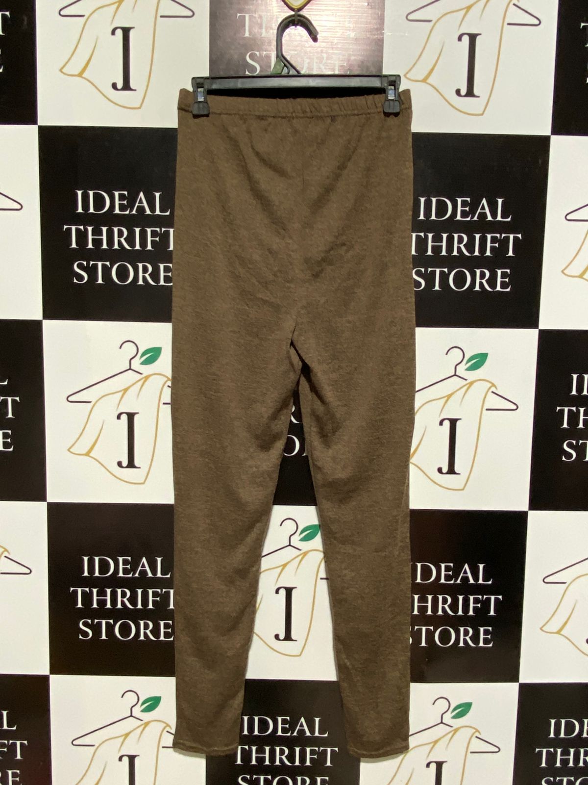 BOOHOO |M| WAIST 26| COZY BROWN MARLED DRAWSTRING JOGGERS