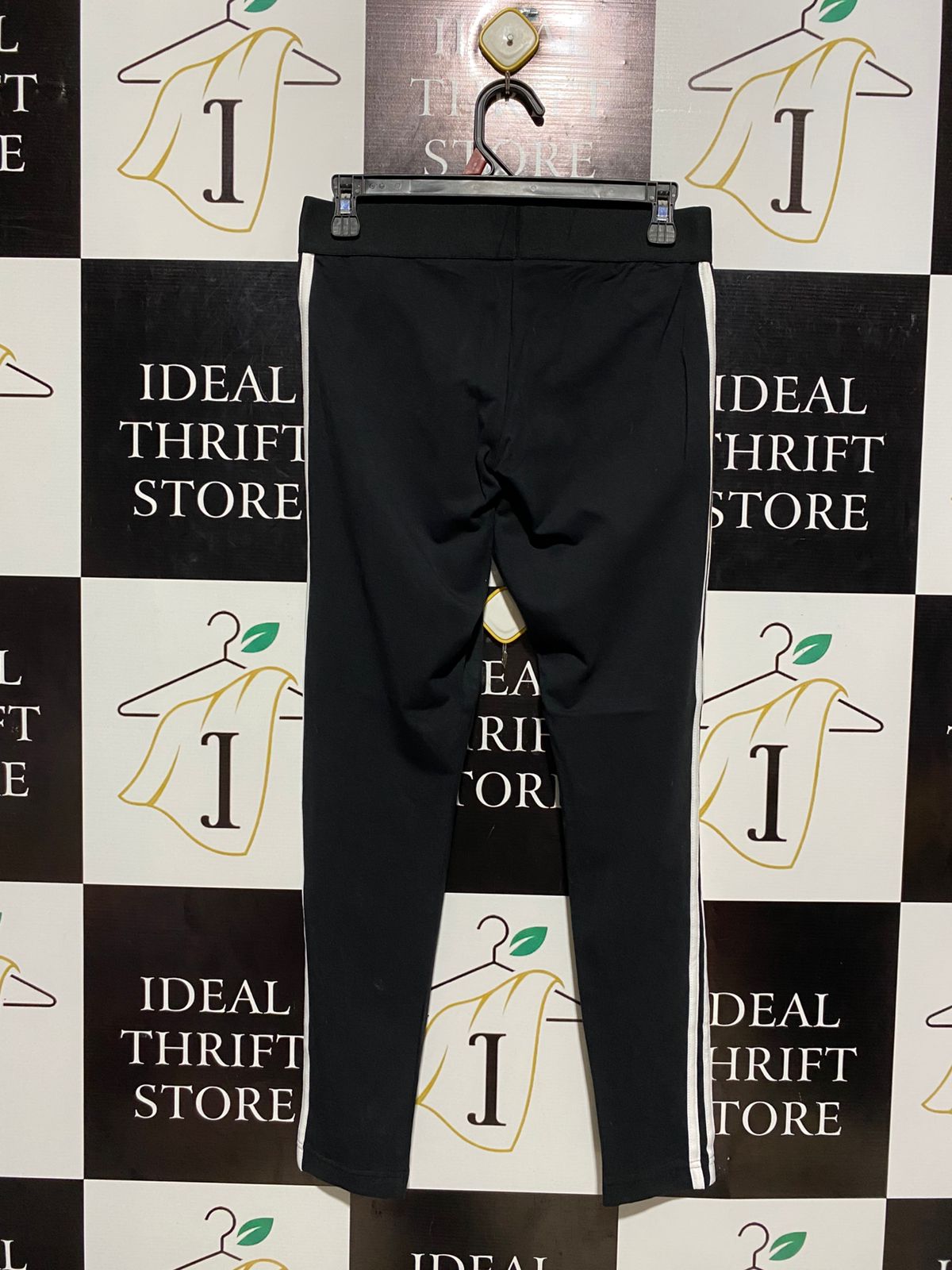 ADIDAS |M| WAIST 28| WOMEN'S ESSENTIALS 3-STRIPE COTTON LEGGINGS