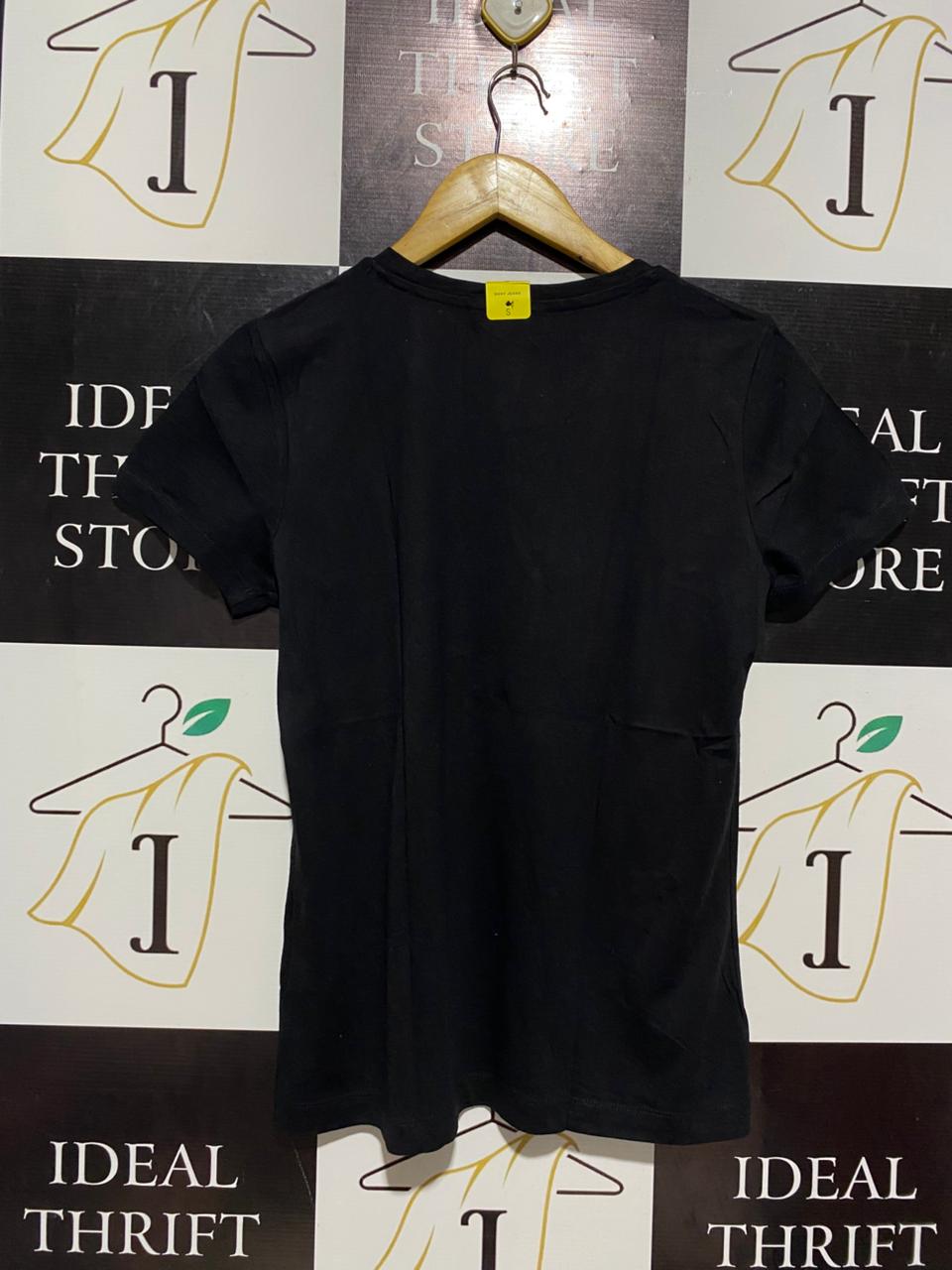 DKNY JEANS |S| BUST 18| B13| WOMEN’S BLACK SHORT SLEEVE T-SHIRT
