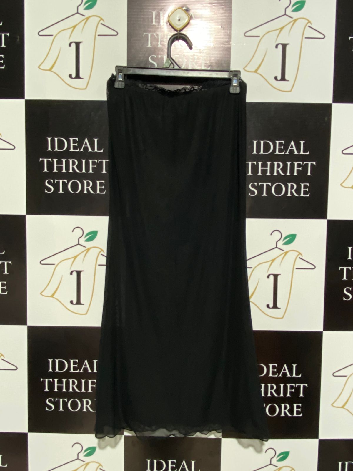 SHEIN |M| WAIST 28| EZWEAR BLACK MESH MAXI SKIRT