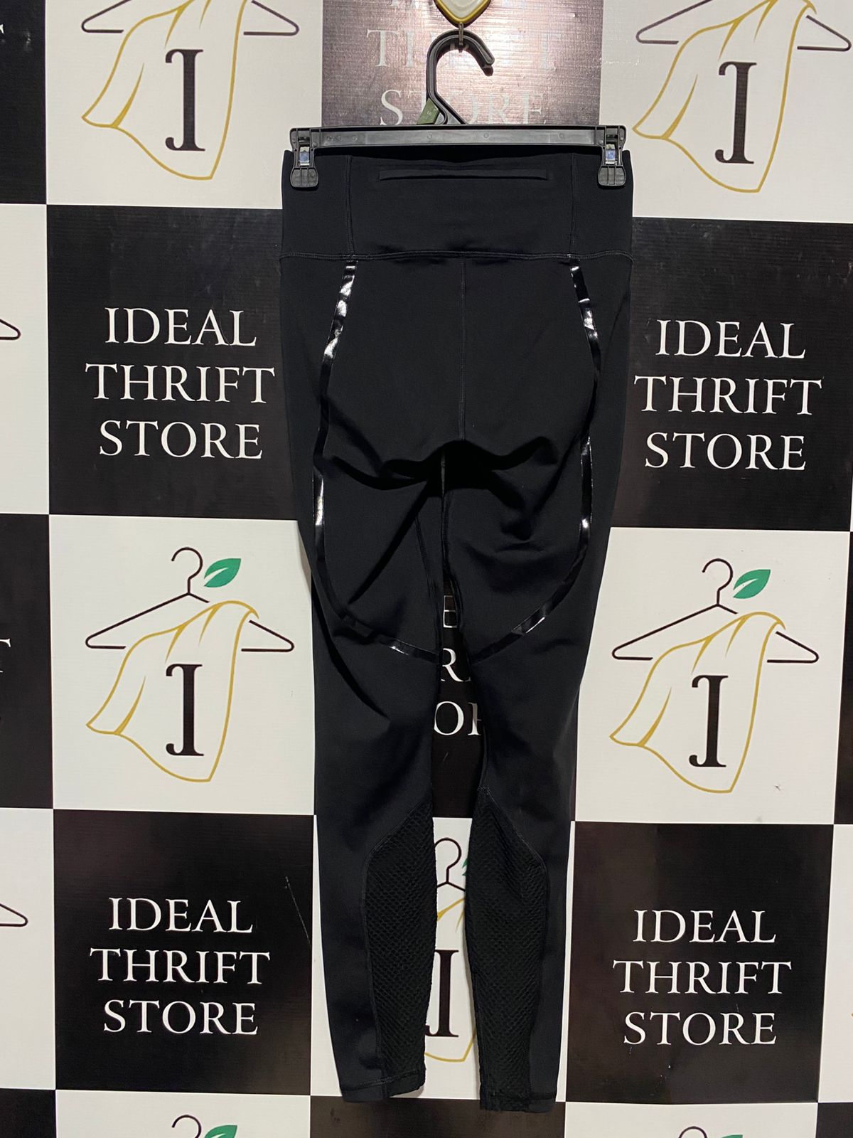 PUMA |XS| WAIST 24| BLACK HIGH WAISTED PERFORMANCE LEGGINGS MESH PANELING ATHLETIC TIGHTS