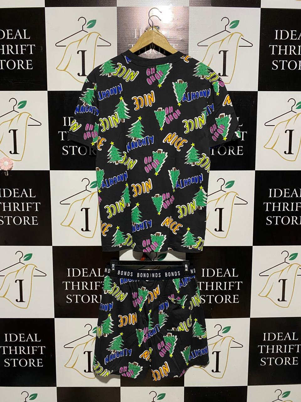 BONDS |XS| B2| FESTIVE "NAUGHTY OR NICE" CHRISTMAS TREE PRINT LOUNGE SET
