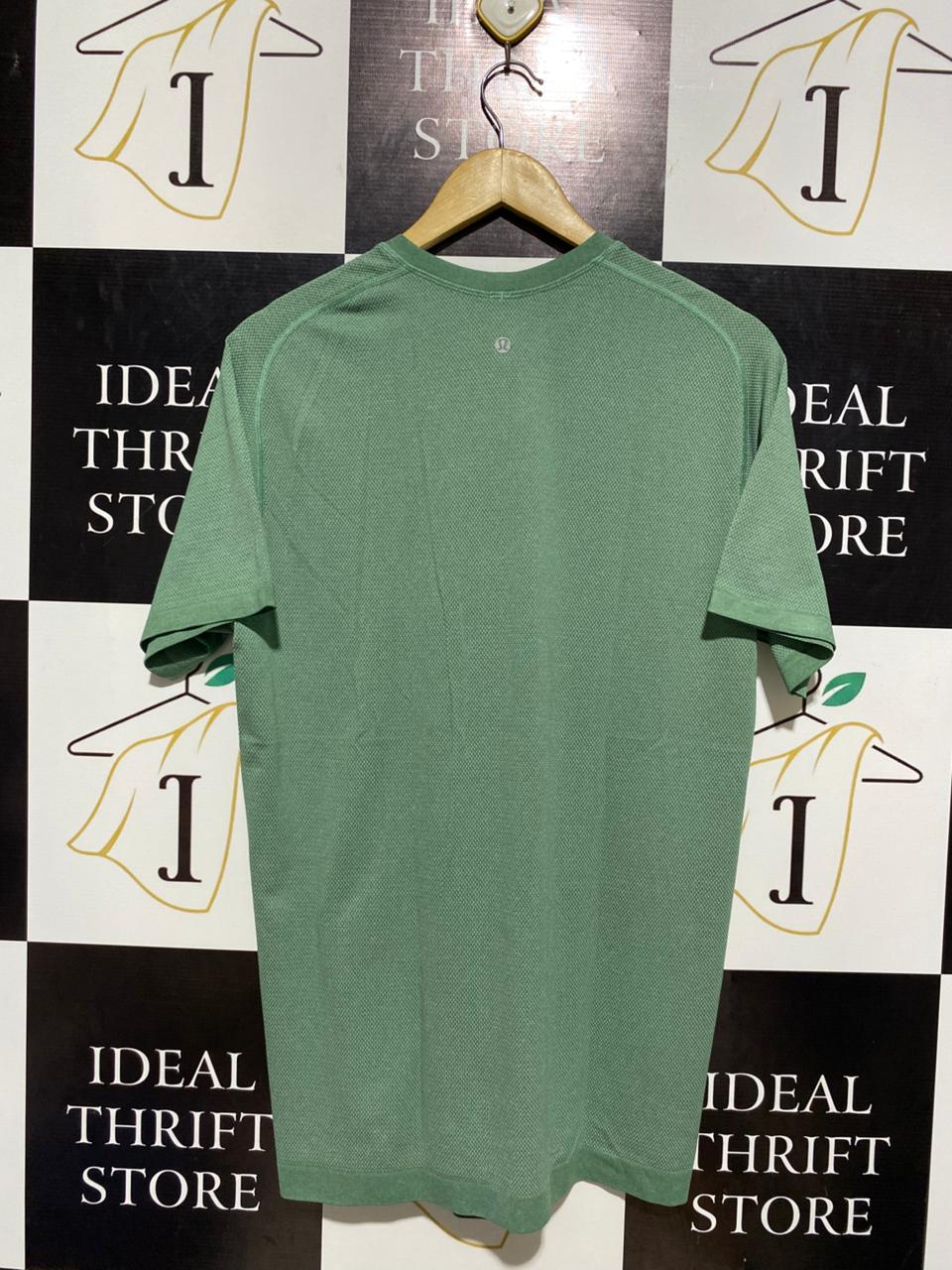 LULULEMON |L| BUST 20| METAL VENT TECH SHORT SLEEVE SHIRT MINT GREEN SAGE
