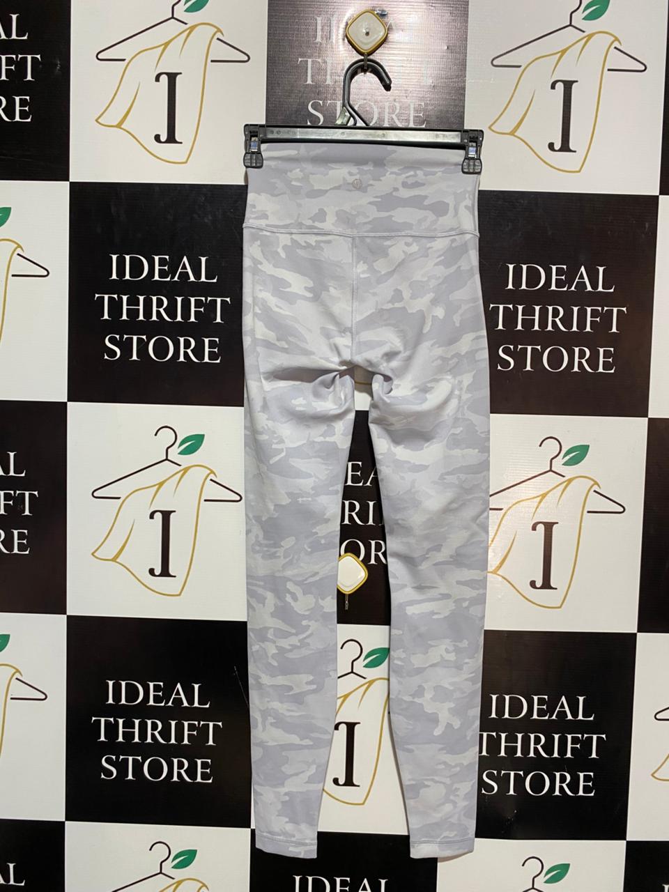 LULULEMON |XS| WAIST 24| High-Waisted Grey Camouflage Athletic Leggings - Stretch Performance