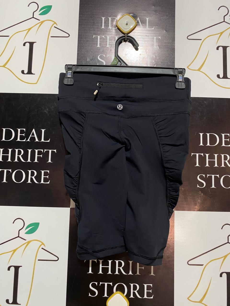LULULEMON |S| WAIST 26| High-Waisted Black Athletic Biker Shorts