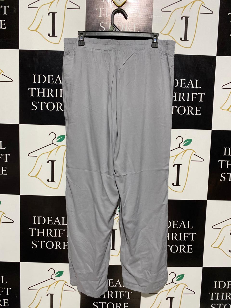 PRIMARK |XL| WAIST 34| B3| WOMEN'S LIGHTWEIGHT GREY LOUNGE PANTS WITH DRAWSTRING WAIST