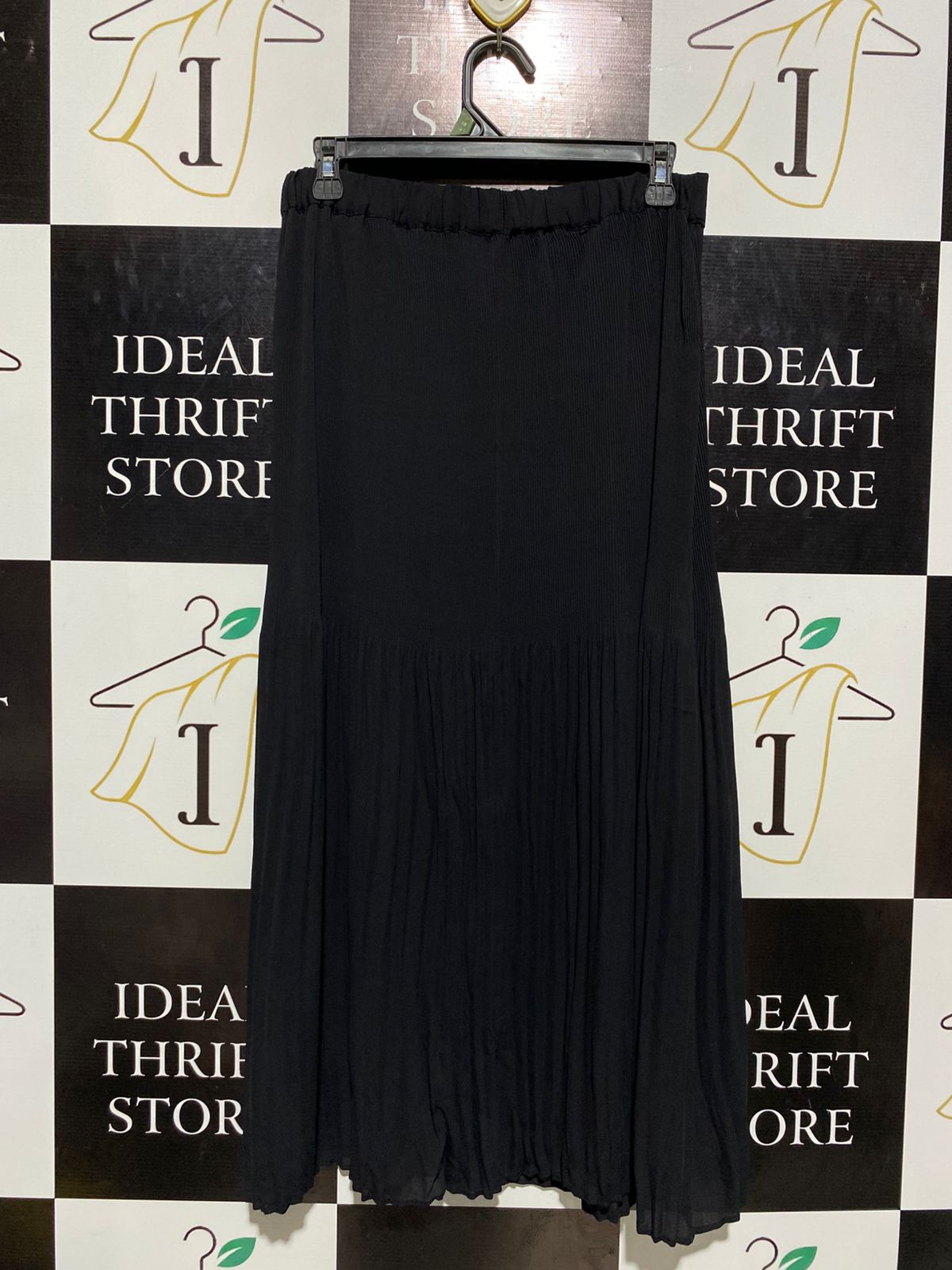 PRIMARK |M| WAIST 28| B3| WOMEN'S CLASSIC BLACK PLEATED MIDI SKIRT