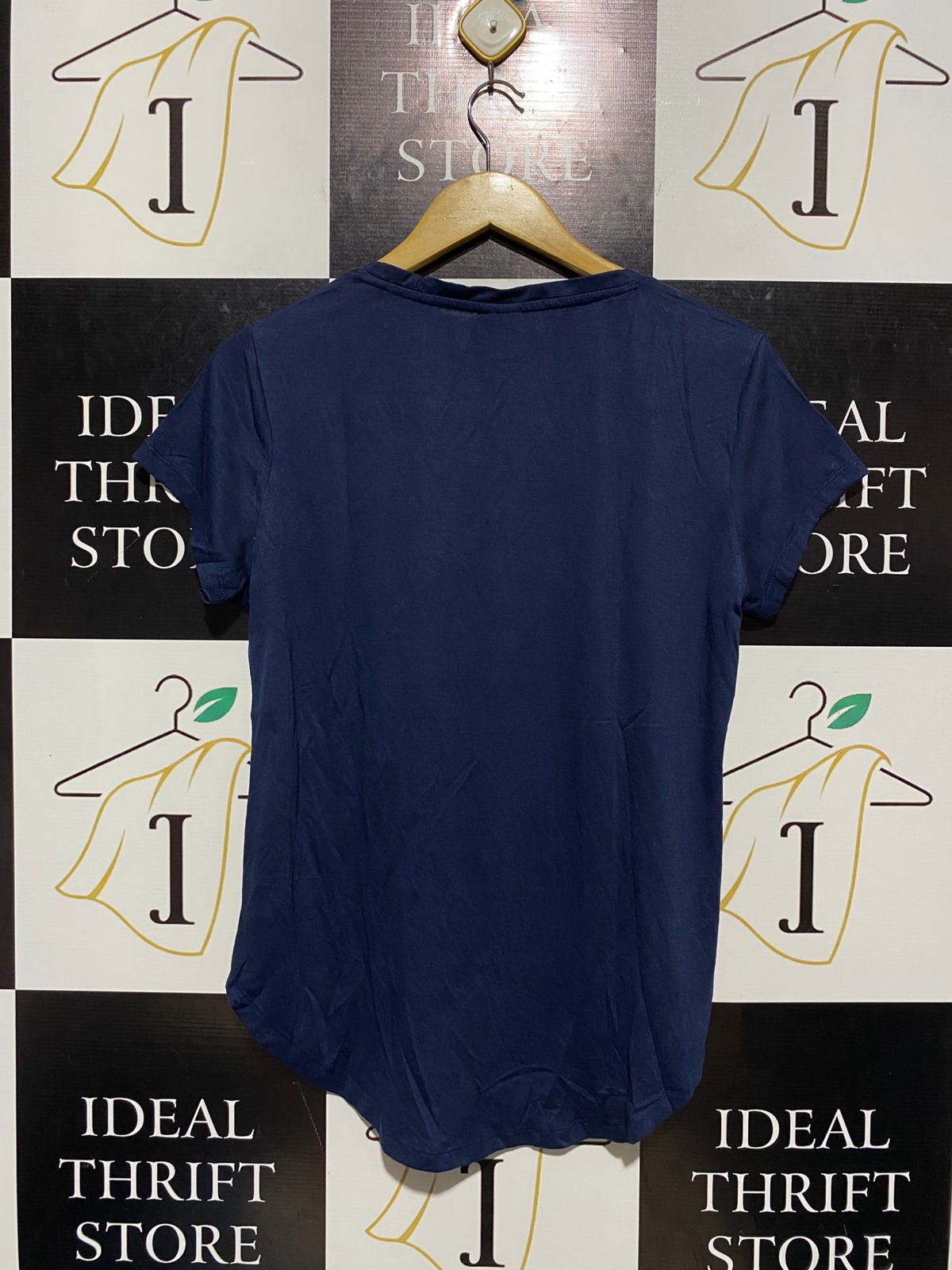 EVERLAST |M| BUST 19| B6| WOMEN'S NAVY BLUE GOLD LOGO T-SHIRT