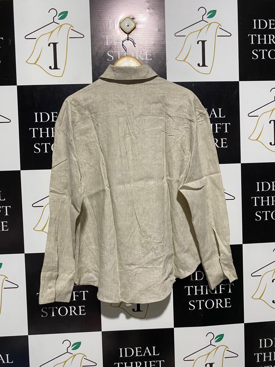CHOSEN BY TUCHUZY |XL| BUST 24| B6| PREMIUM LINEN BUTTON-DOWN OVERSIZED SHIRT