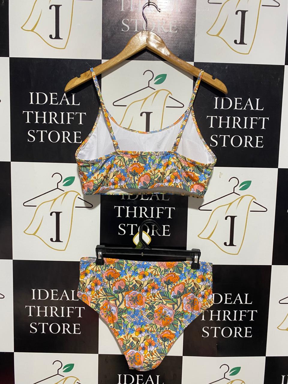 VIBRANT RETRO FLORAL BIKINI SET |XL| B5|