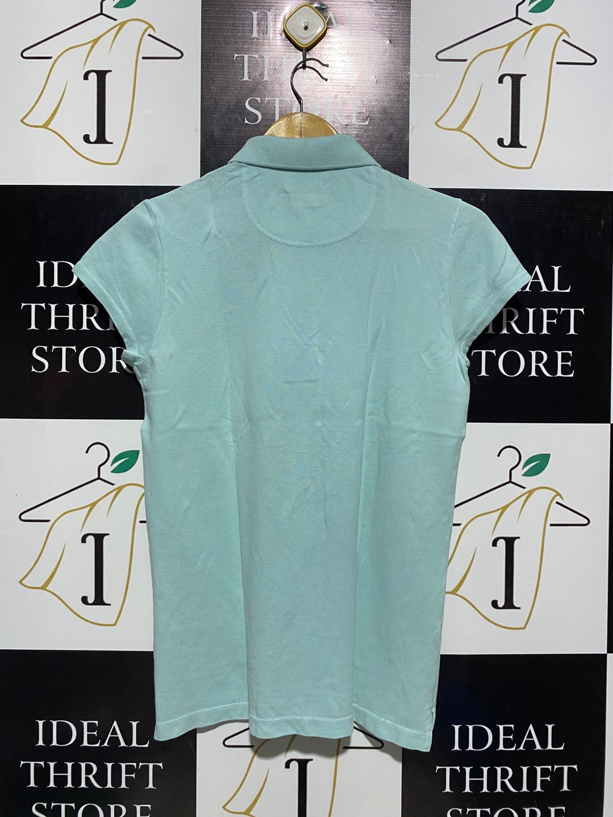 LACOSTE |L| BUST 18| B6| VINTAGE WASH SLIM FIT POLO SHIRT MINT GREEN