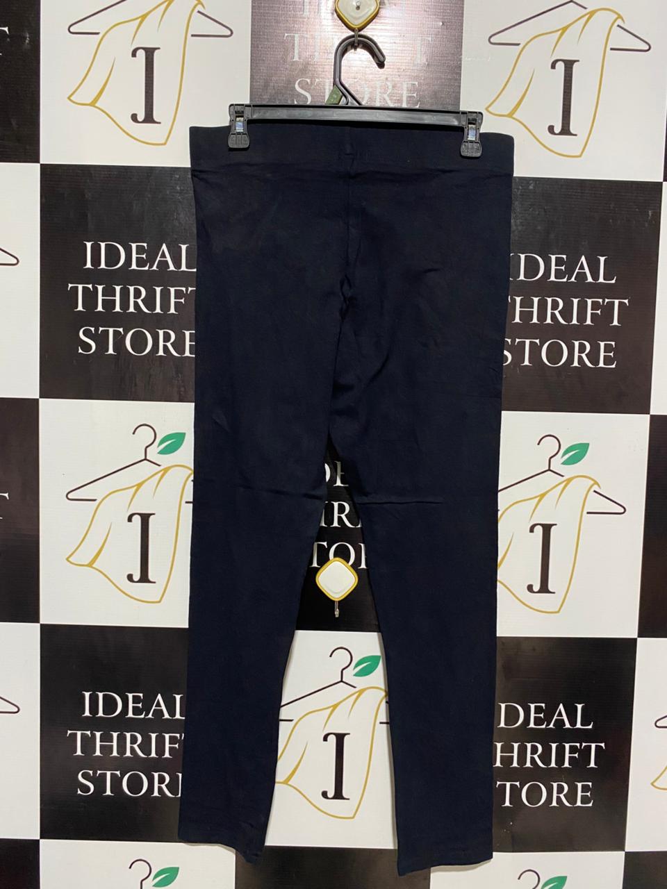 BRILLIANT BASICS |M|WAIST 30| B6| NEW WOMEN'S LEE BLACK LONG LEGGINGS