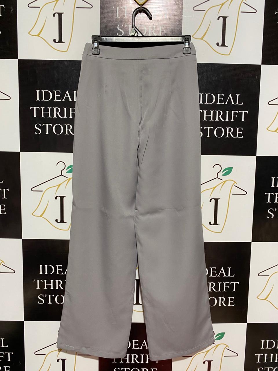 SOPHISTICATED TAILORED HIGH-WAIST WIDE-LEG TROUSERS |S| WAIST 26| B7|