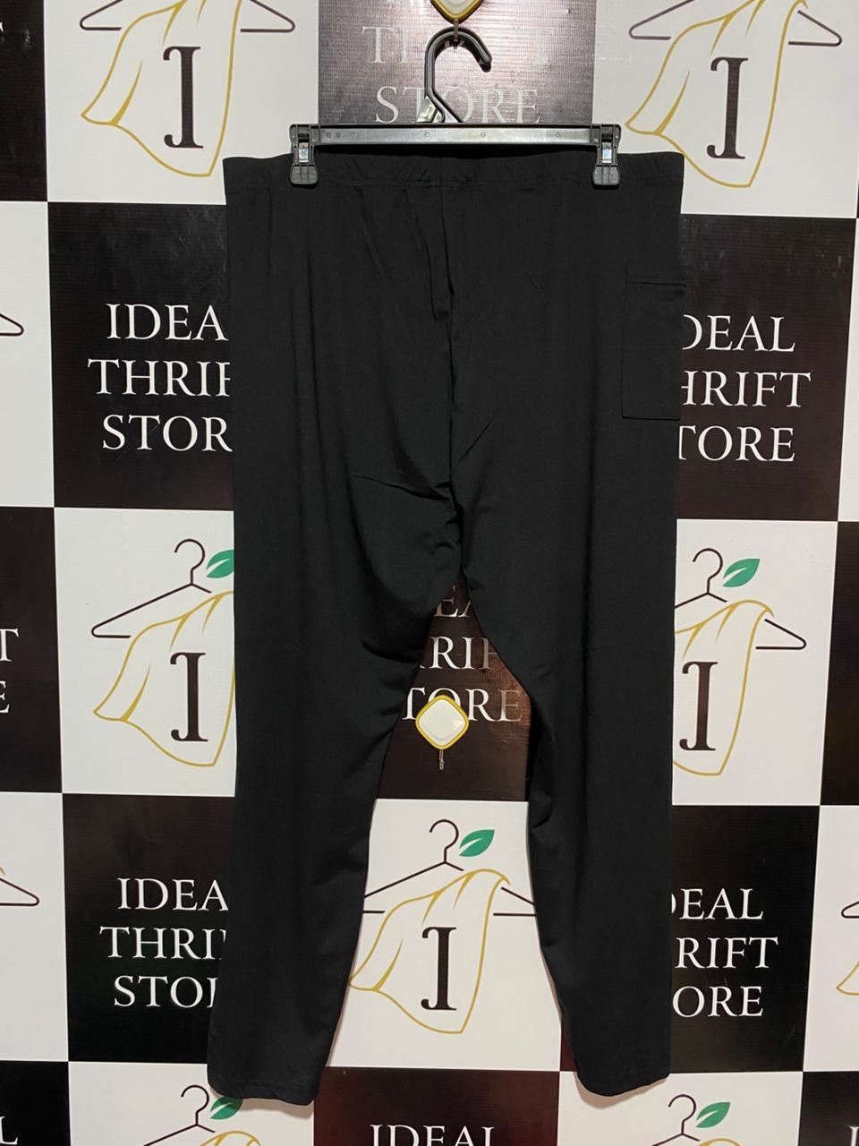 |XL| WAIST 34| B8| VERSATILE BLACK STRETCH COMFORT PANTS WITH SIDE POCKET