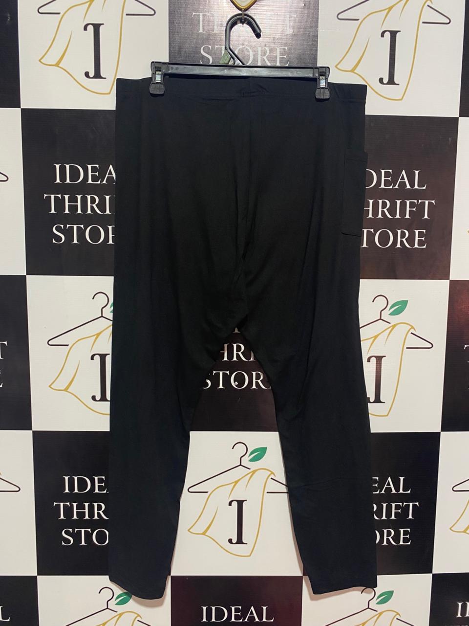 |XL| WAIST 34| B9| SPORT HIGH-WAISTED BLACK ACTIVEWEAR LEGGINGS WITH SIDE POCKET
