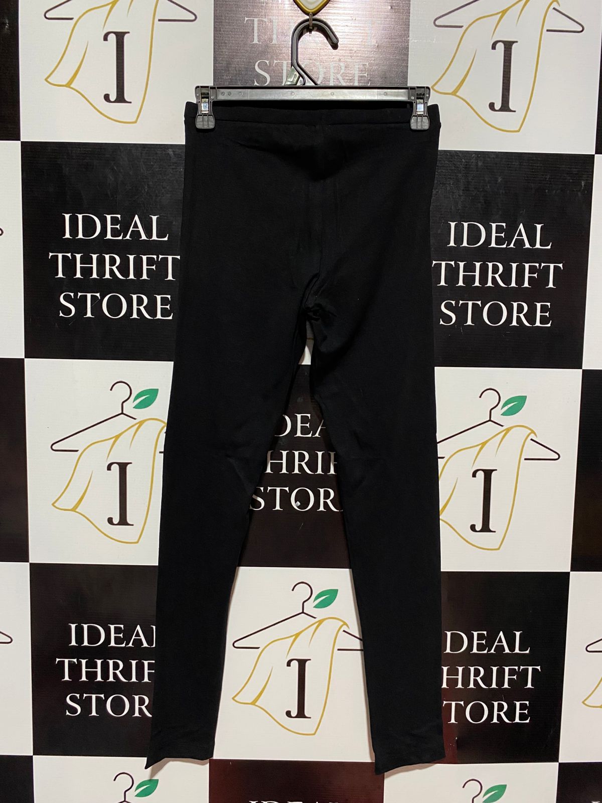 PRIMARK |S| WAIST 26| B8| PREMIUM STRETCH COTTON LEGGINGS - JET BLACK
