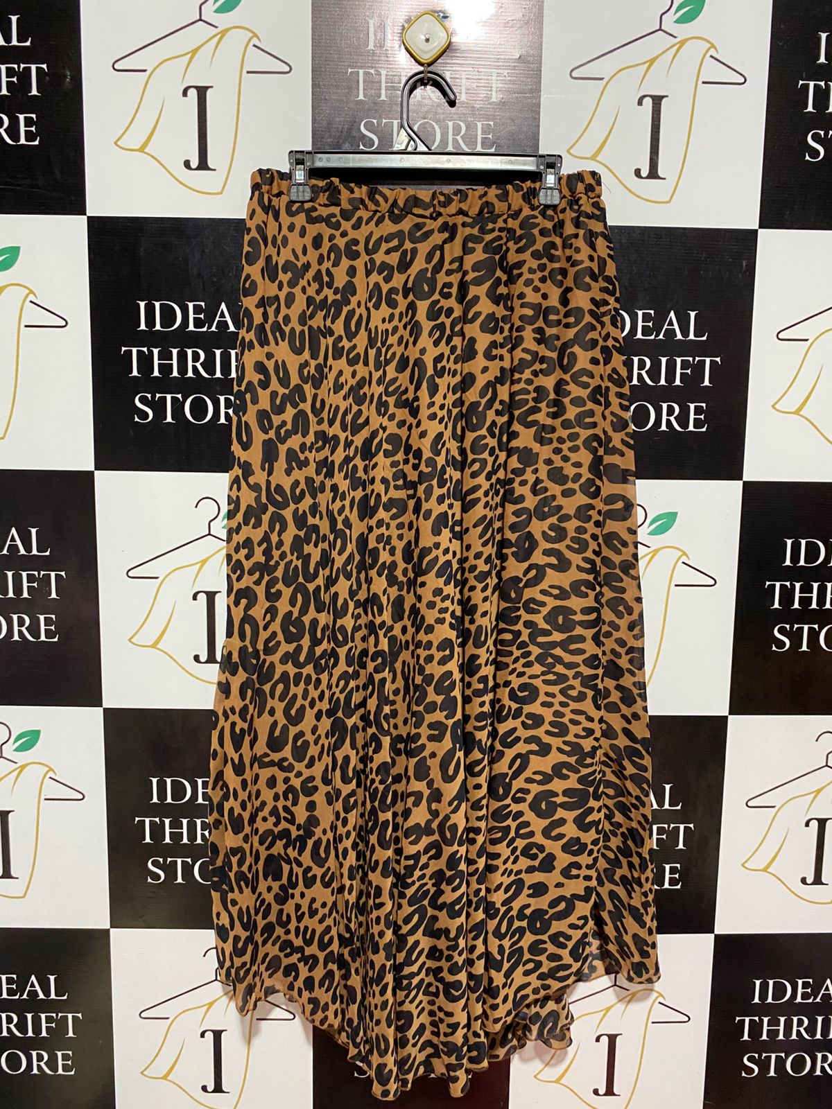 | XL| WAIST 30| B9| ZARA LEOPARD PRINT MAXI SKIRT