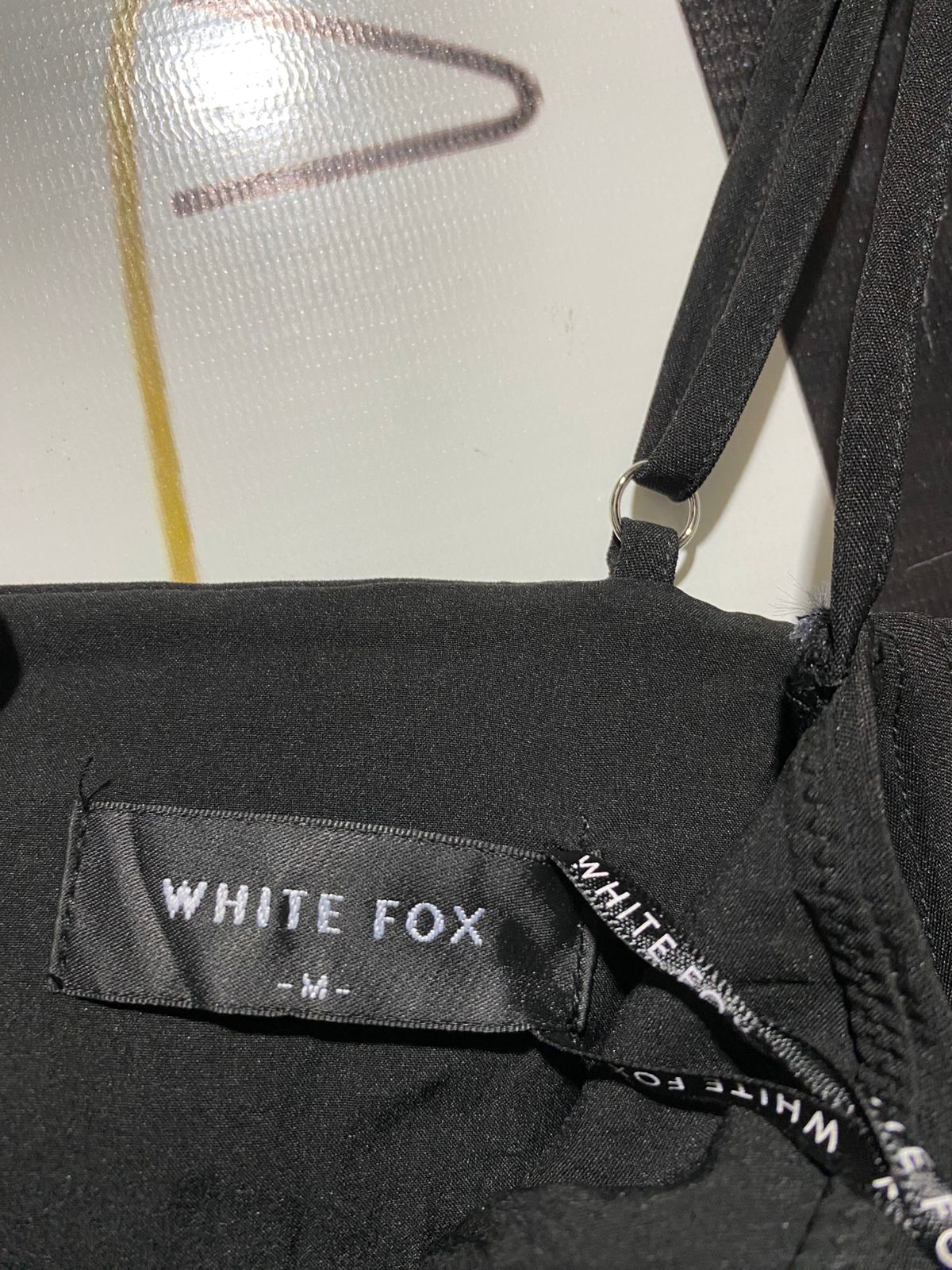 WHITE FOX |M| BUST 16| B10| WOMEN'S BLACK CORSET STYLE BUSTIER CROP TOP