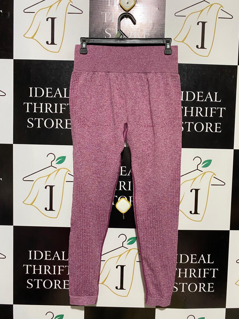 |L| WAIST 27| B11| PREMIUM MAUVE MARL SEAMLESS HIGH-WAISTED PERFORMANCE LEGGINGS