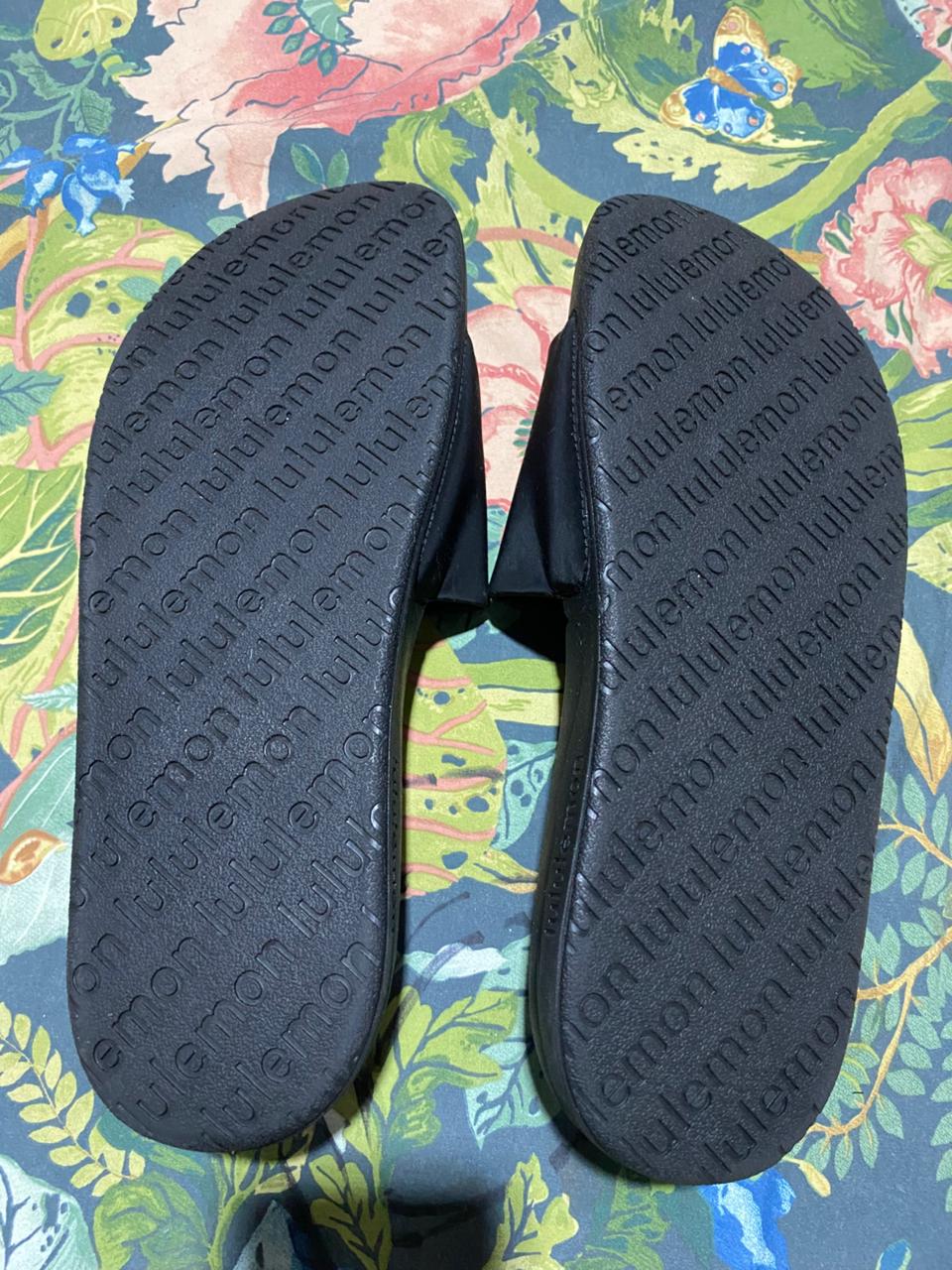 LULULEMON |NO 9| RESTFEEL SLIDES – BLACK ON BLACK – PREMIUM COMFORT ATHLETIC SANDALS