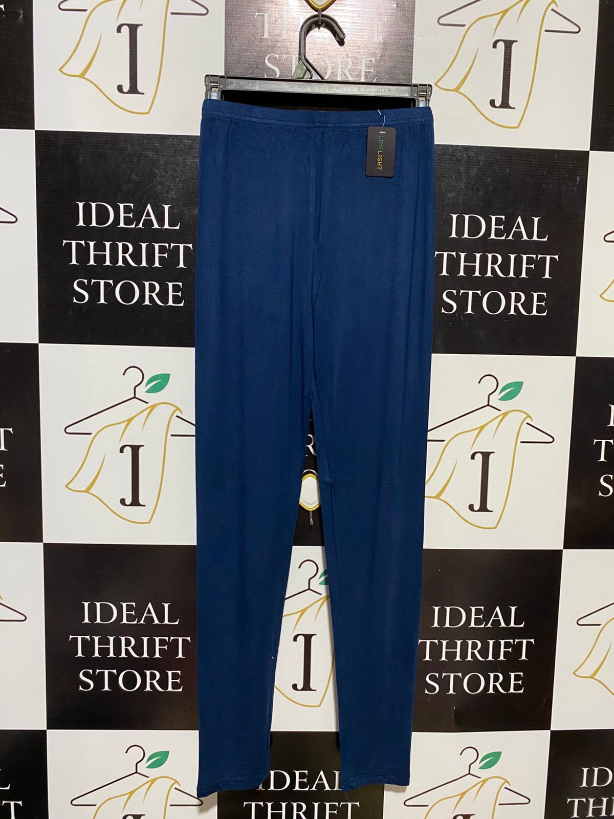 LIME LIGHT | S| WAIST 24| B13| NAVY BLUE STRETCHABLE COTTON TIGHTS / LEGGINGS FOR WOMEN