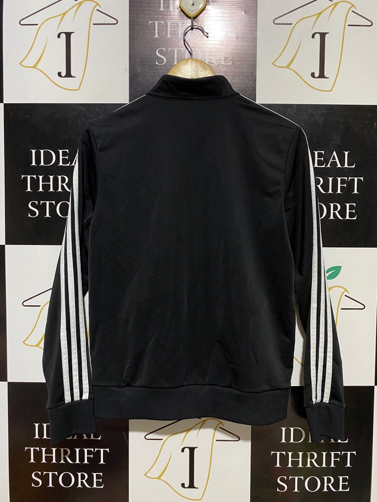 ADIDAS |M| BUST 19| B14| ESSENTIALS 3-STRIPES FULL-ZIP TRACK JACKET IN BLACK