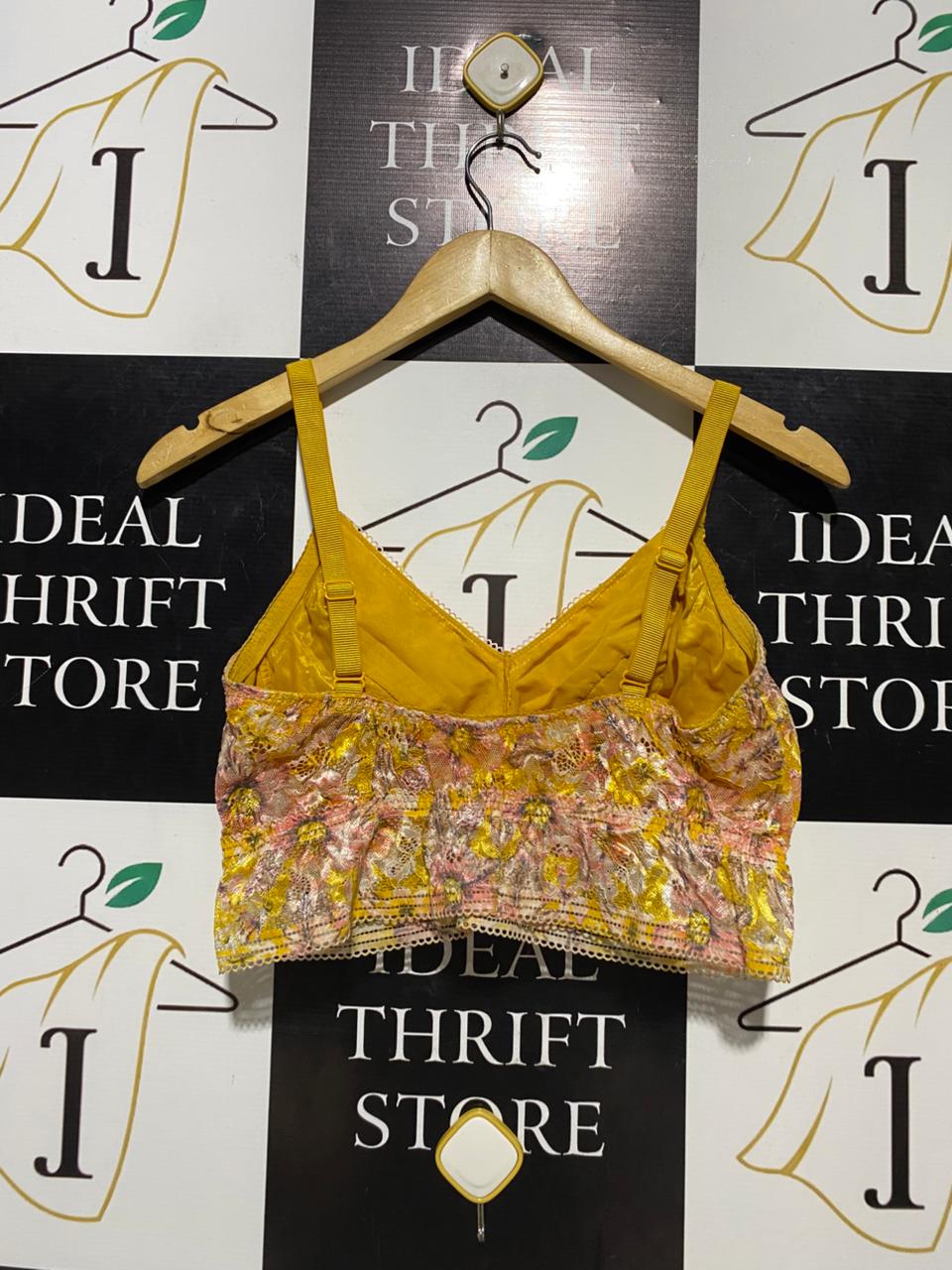 M&S |M| BUST 15| B14| TROPICAL SARONG & LACE LONG-LINE BRA