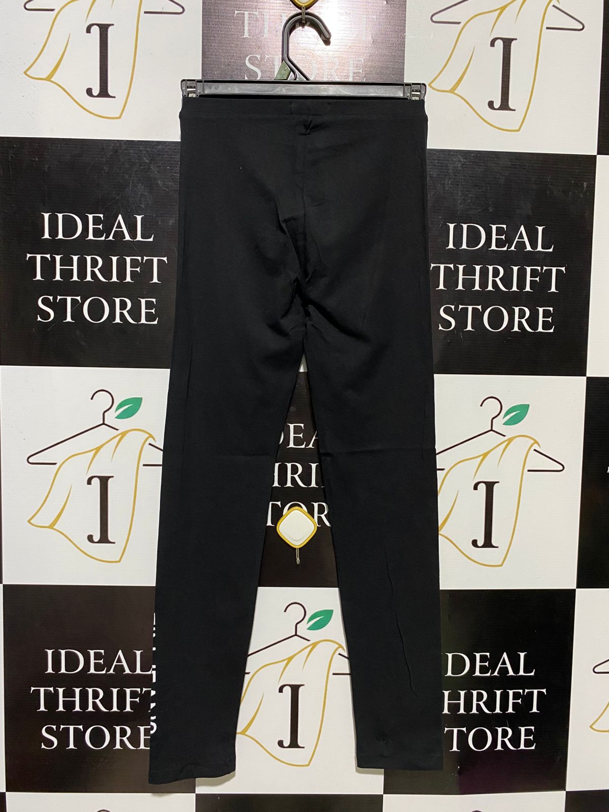 CALVIN KLEIN |XS| WAIST 24| B15| BLACK LOGO PRINT FULL-LENGTH LEGGINGS