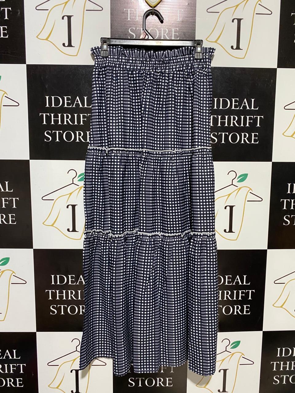 ZANZEA |M| WAIST 28| B16| BEIGE TULLE POLKA DOT MAXI SKIRT WITH ELASTICATED WAIST