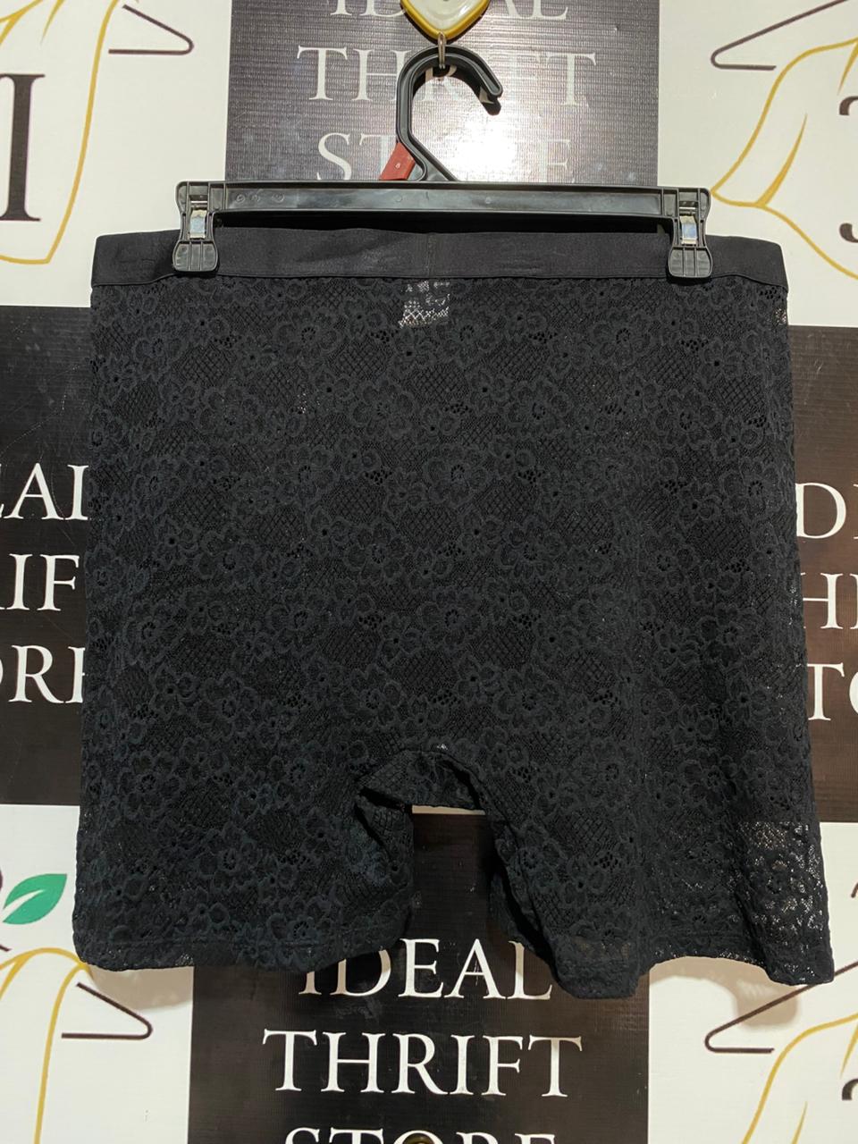 PARADE |L| WAIST 32| B17| BLACK FLORAL LACE BOXER BRIEF FOR WOMEN