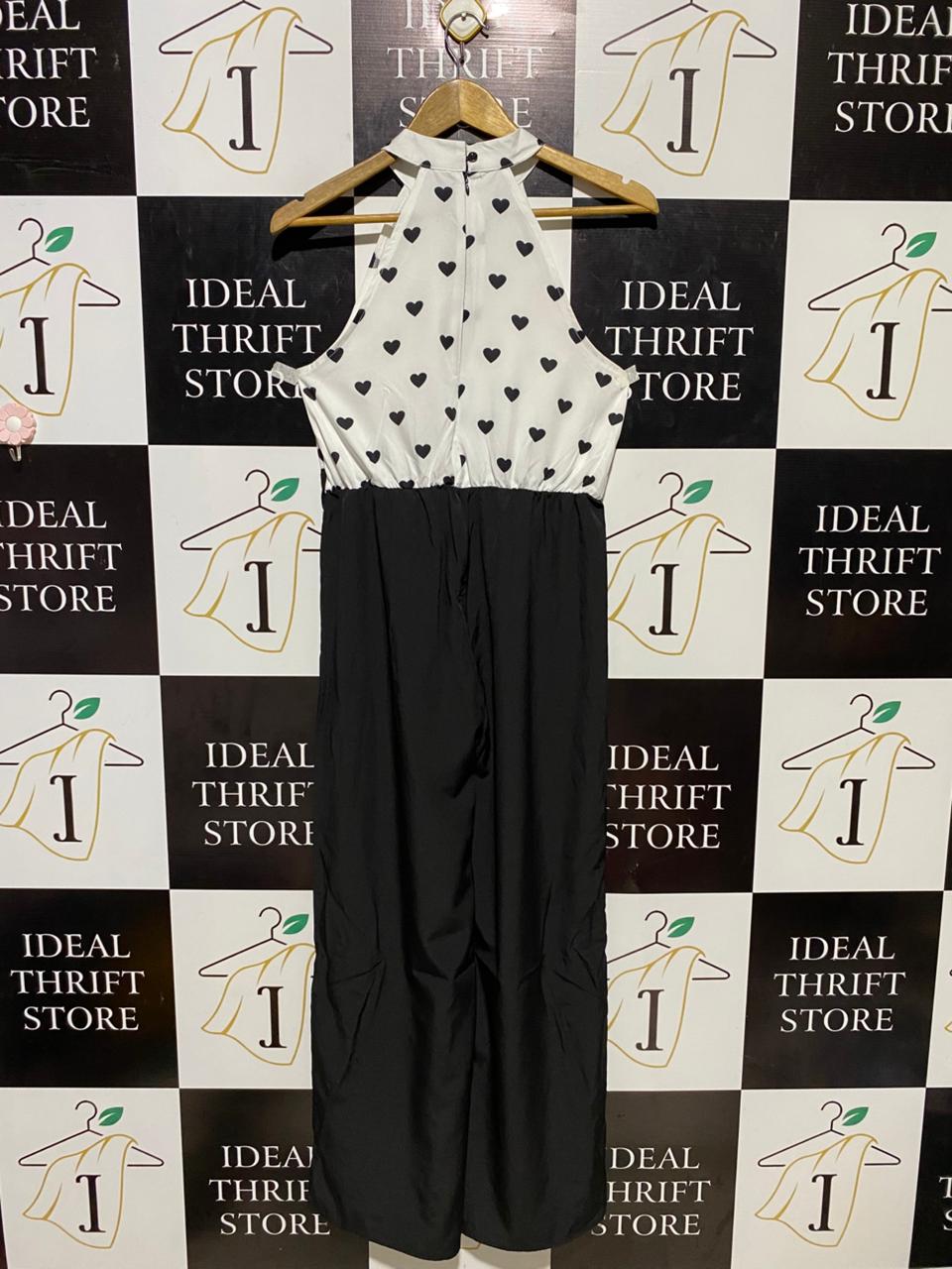SHEIN |M| BUST 17| B18| CHIC HEART PRINT HALTER NECK JUMPSUIT
