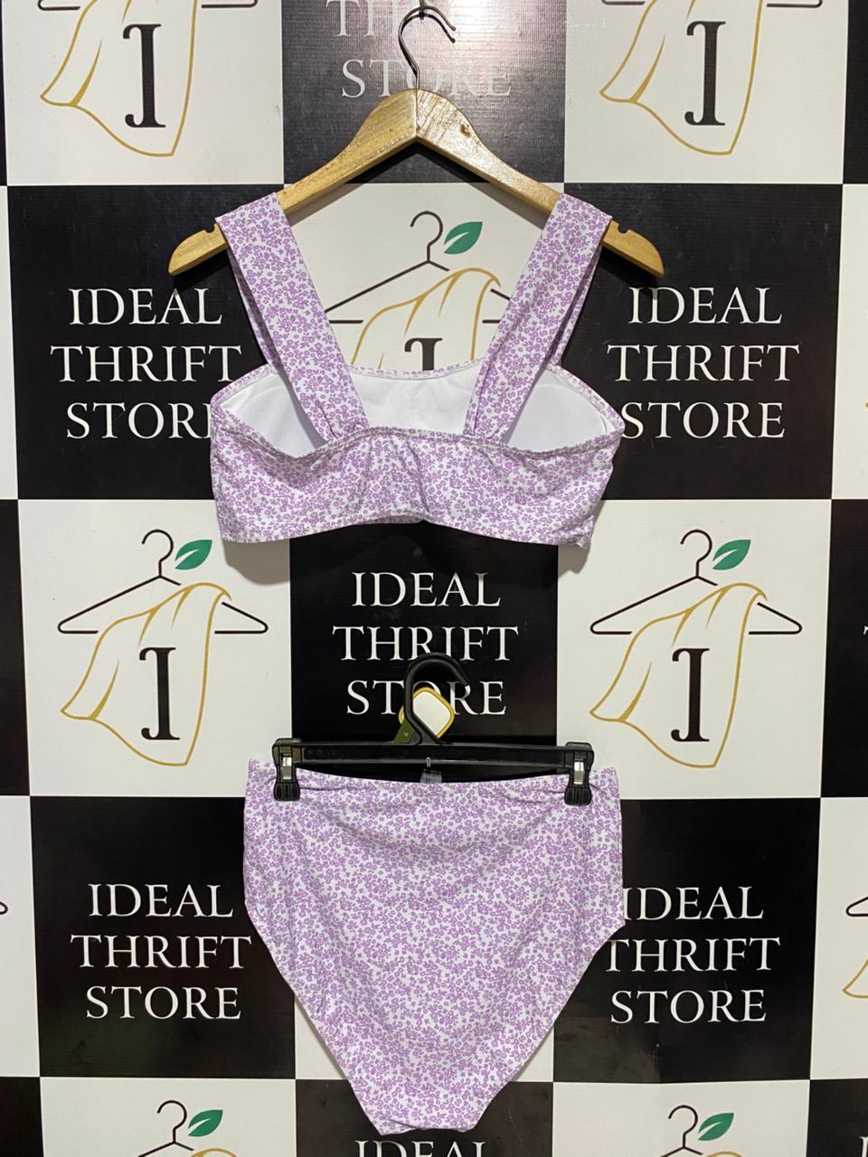 |L| B20| TWO-PIECE FLORAL PRINT BIKINI SET