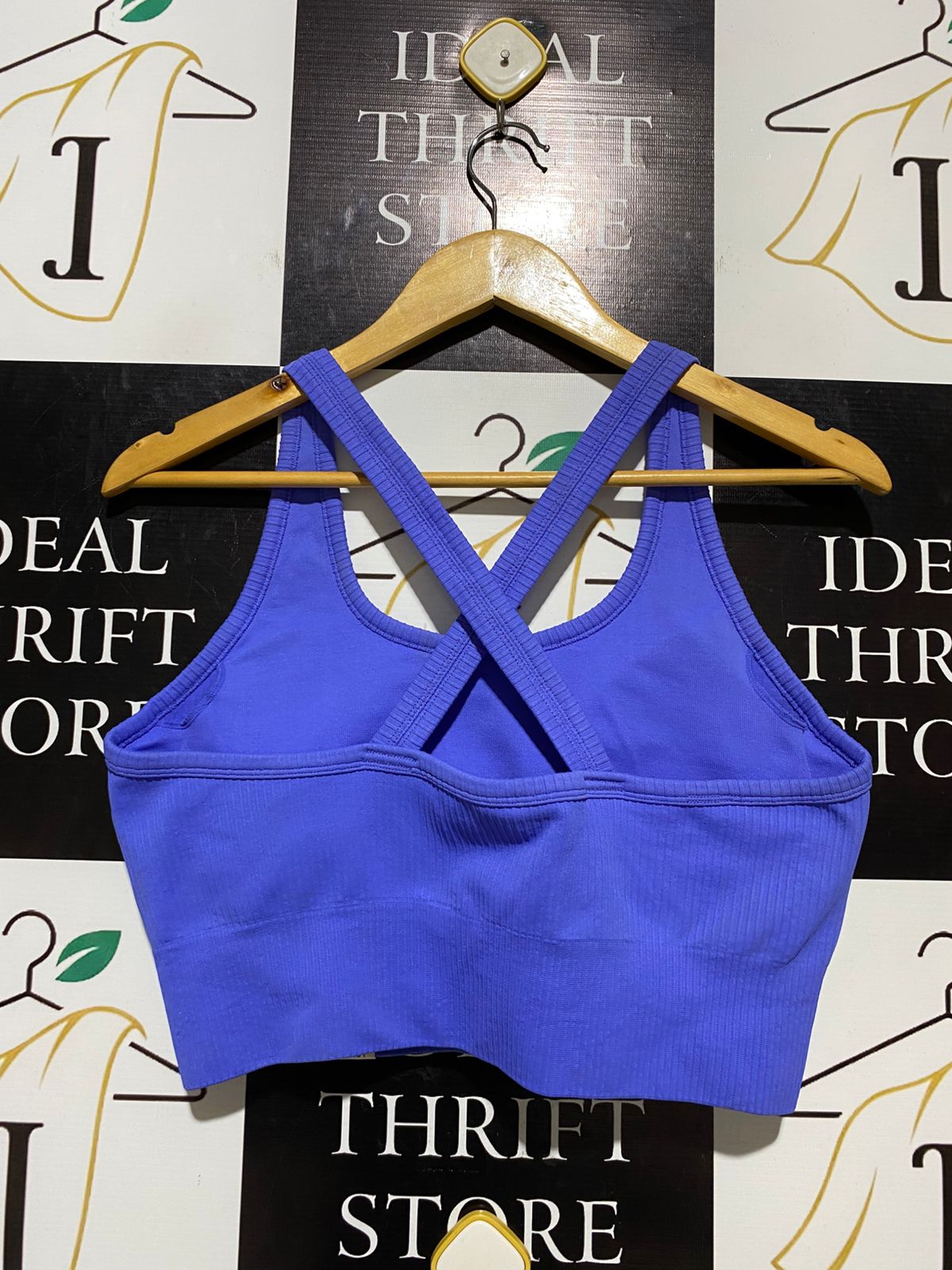 ACTIVE |XL| BUST 17| B20| WOMEN'S TURQUOISE BLUE SEAMLESS SPORTS BRA