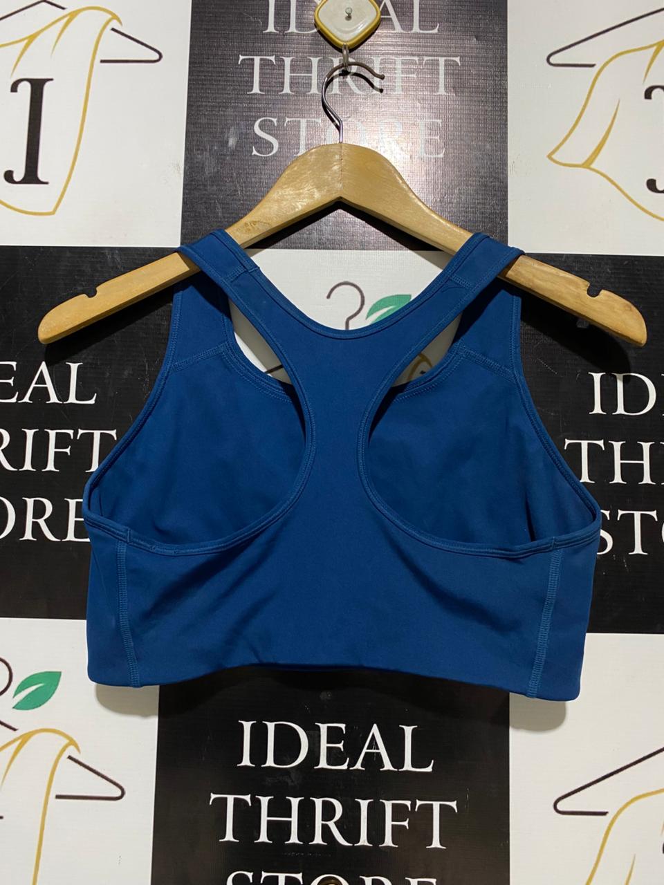 |M| BUST 15| B20| WOMEN'S STRAPPY CROSS-BACK SPORTS BRA - VIBRANT TEAL